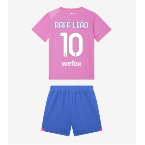 Maillot de foot AC Milan Rafael Leao #10 Troisième enfant 2023-24 Manches Courte (+ pantalon court)